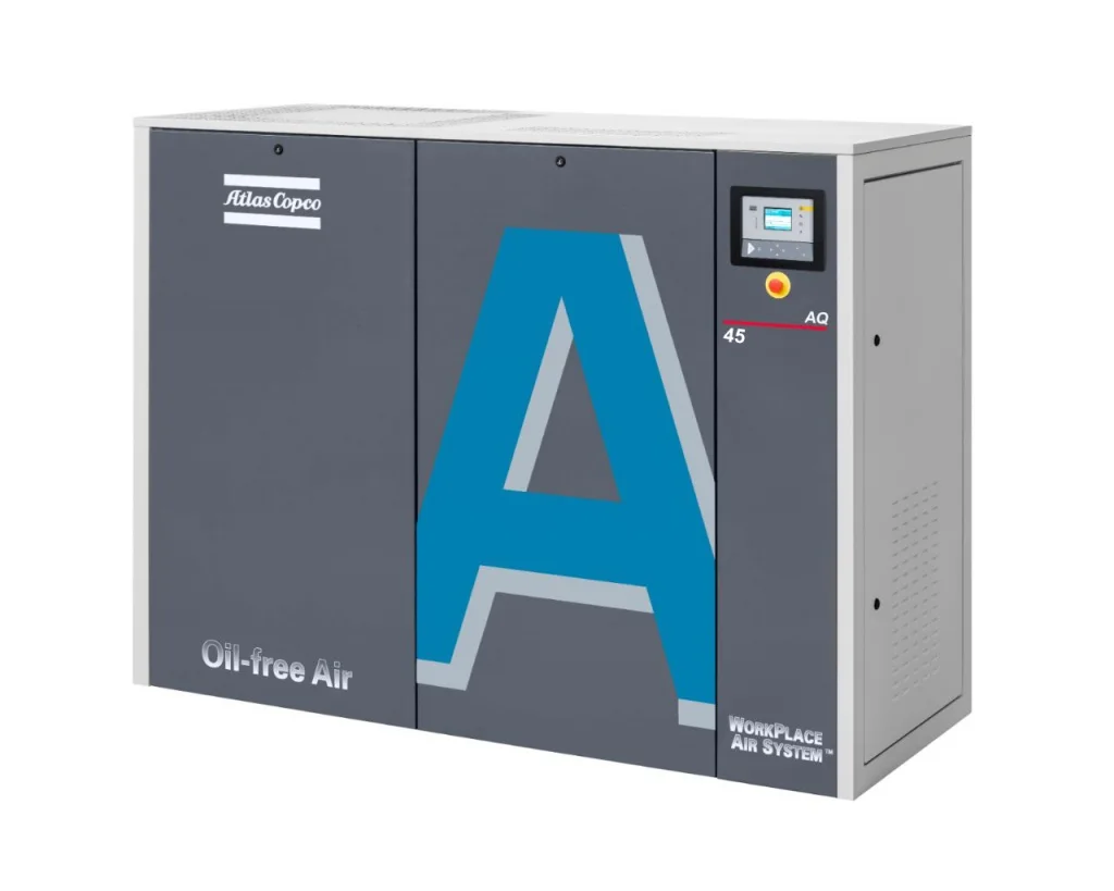 Безмасляный винтовой компрессор Atlas Copco AQ 45 13FF