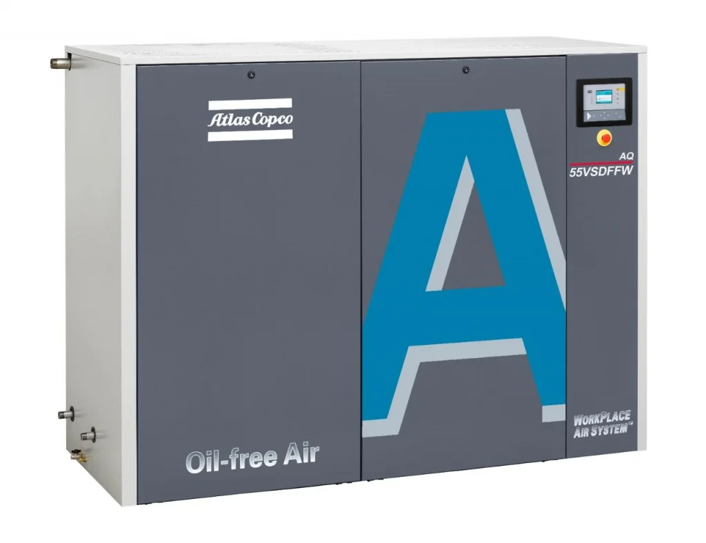 Безмасляный винтовой компрессор Atlas Copco AQ 55 10FF