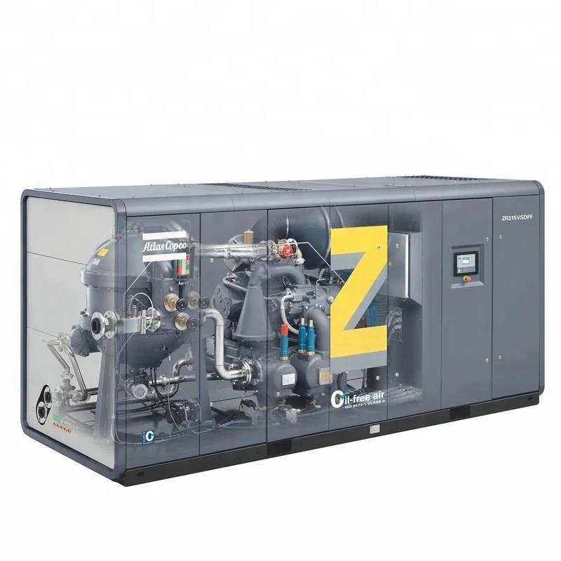 Безмасляный ротационный винтовой компрессор Atlas Copco ZR 110 VSD+ -10.4