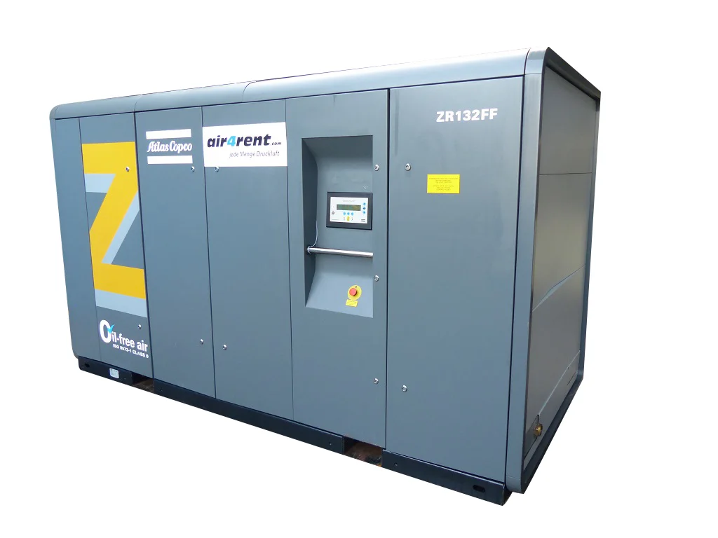 Безмасляный ротационный винтовой компрессор Atlas Copco ZR 132 - 7.5