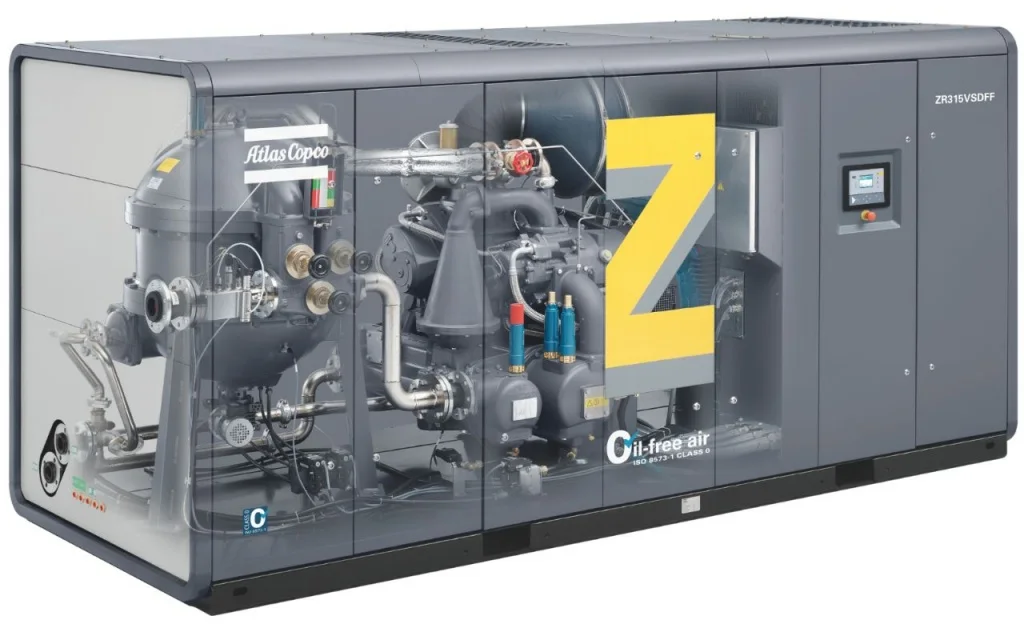 Безмасляный ротационный винтовой компрессор Atlas Copco ZR 315 - 8.6