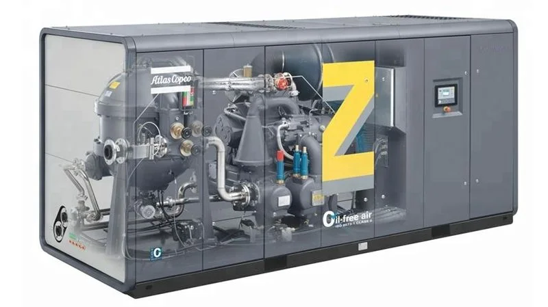 Безмасляный ротационный зубчатый компрессор Atlas Copco ZT 110 - 7.5 Pack