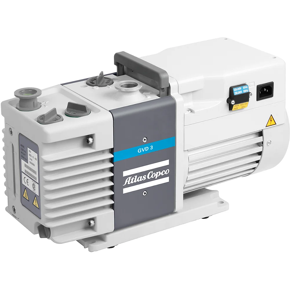 Двухступенчатый пластинчато-роторный вакуумный насос Atlas Copco GVD 3